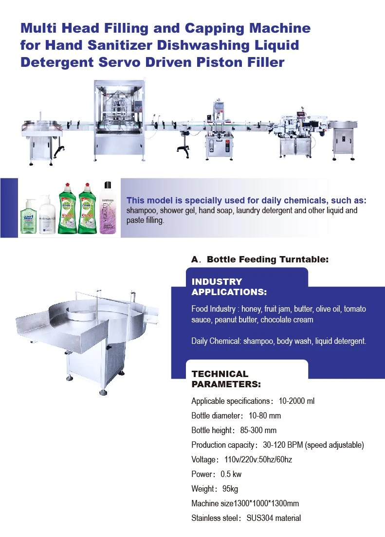 liquid detergent filling machine